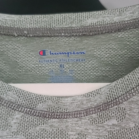 Champion Mens Cargo Olive Green Army Print Sport Performance T-Shirt - Picture 5 of 5